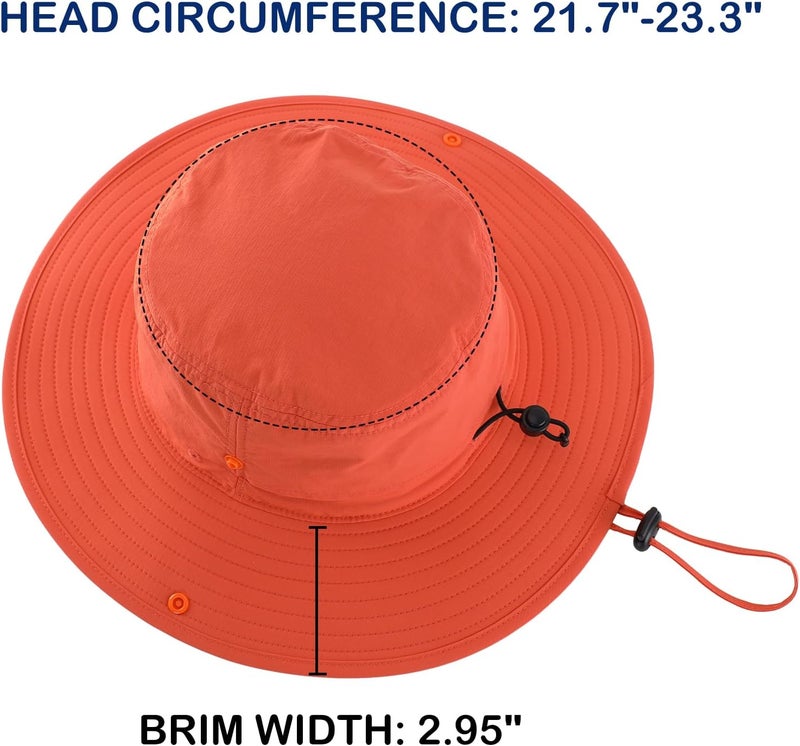 Connectyle Sun Hat for Men Women Outdoor UV Protection Safari Hat for Fishing Hiking Gardening Breathable Cowboy Hat UPF50 - Image 3